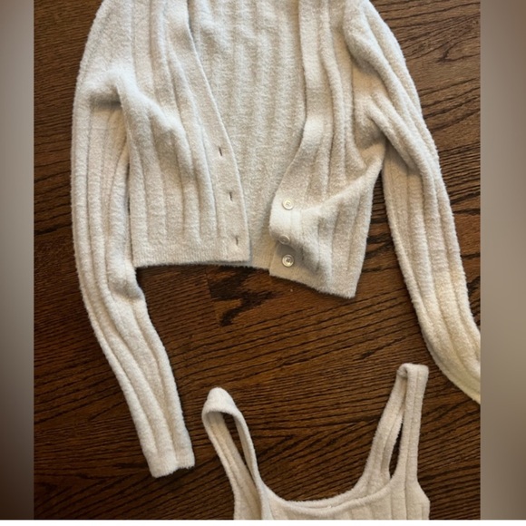 COPY - TWO PIECE SET Aritzia Wilfred Free Hush Knit Tank Dress WITH Cardigan Se… - Picture 16 of 16